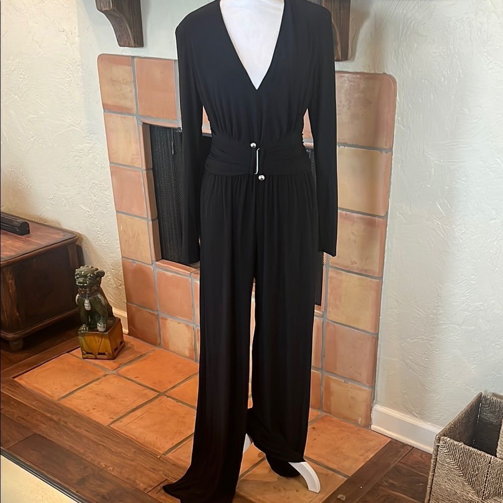 Ramy Brook Black Long Sleeve Hailey Jumpsuit, size 8